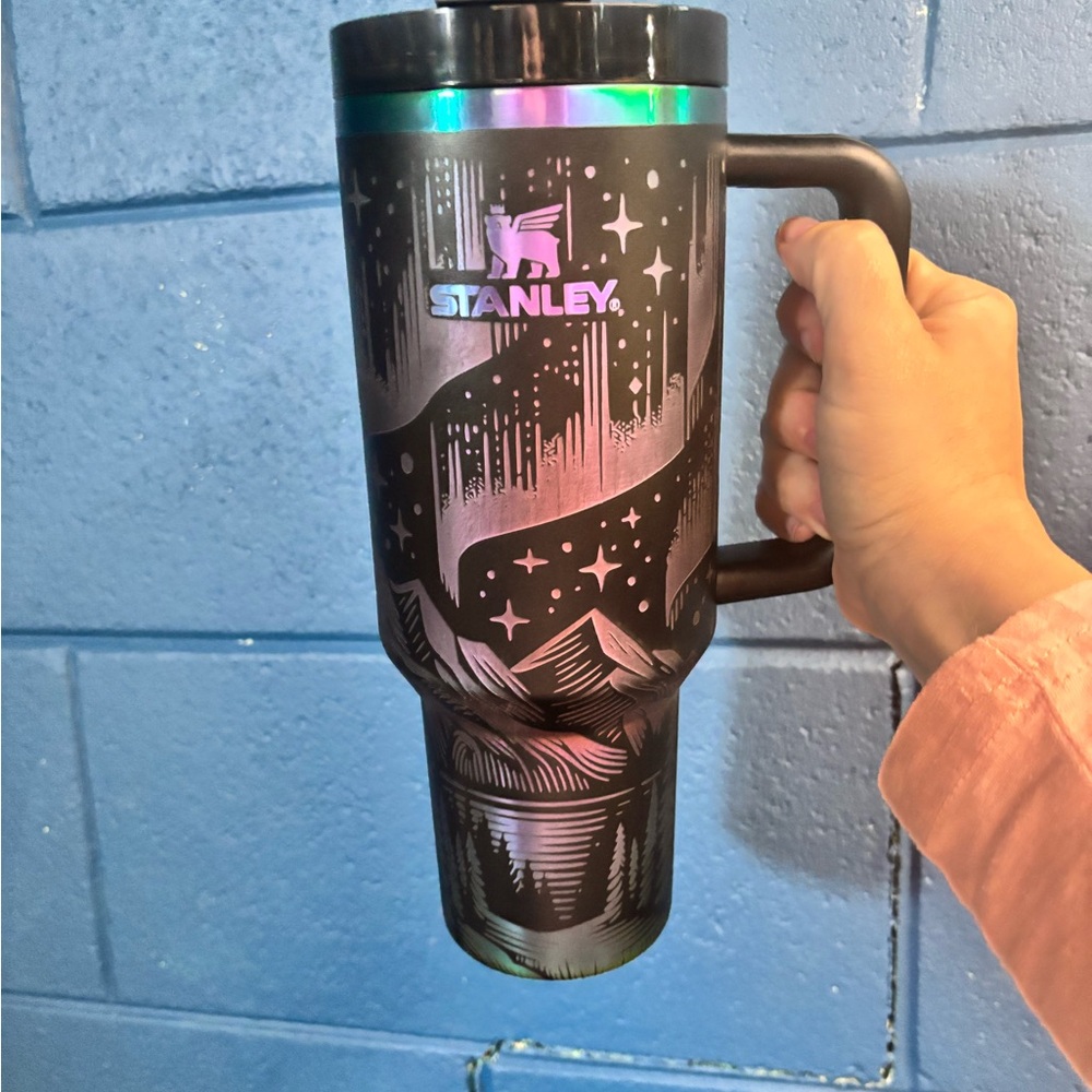 Stanley Black and Iridescent Travel Tumbler